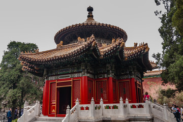 A pavilion in the Imperial Garden of the Forbidden City, Beijing