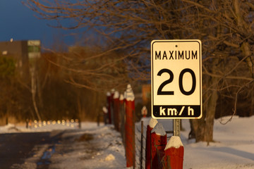 road closed sign