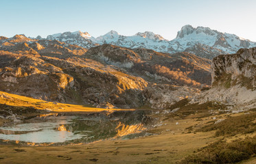 Sunset in the mountains