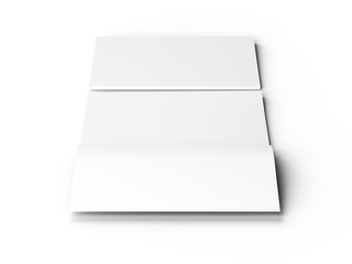 Magazine with open cover. Vertical A4 format. 3d illustration.