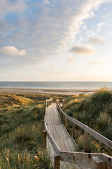 Ynyslas Walkway on the sand dunes