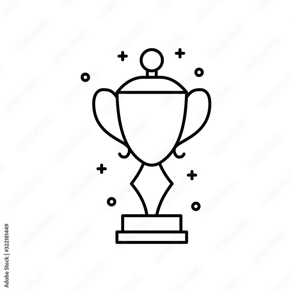 Poster award, winner, cup icon. simple line, outline vector elements of prize icons for ui and ux, website 