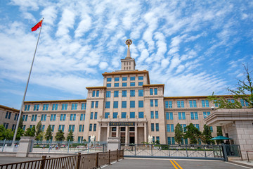 Architectural Appearance of Beijing People's Revolutionary Military Museum, Beijing, China