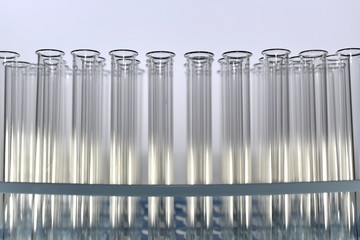  Tray with test tubes with shadows and light enlarged.