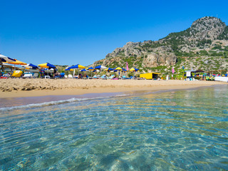 Tsambika Beach on the Greek Island of Rhodes Greece Europe