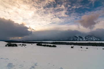 Snow in Grand Teton