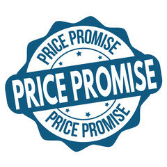 Obraz premium Price promise label or sticker