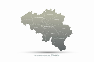graphic vector of bulgium map. europe country map. eu map.