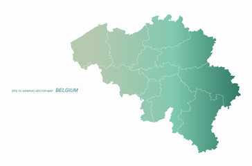 Fototapeta na wymiar graphic vector of bulgium map. europe country map. eu map.