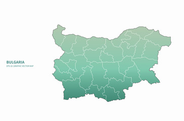 Fototapeta na wymiar bulgaria map. graphic vector map of bulgaria in europe country. infographic of eu.