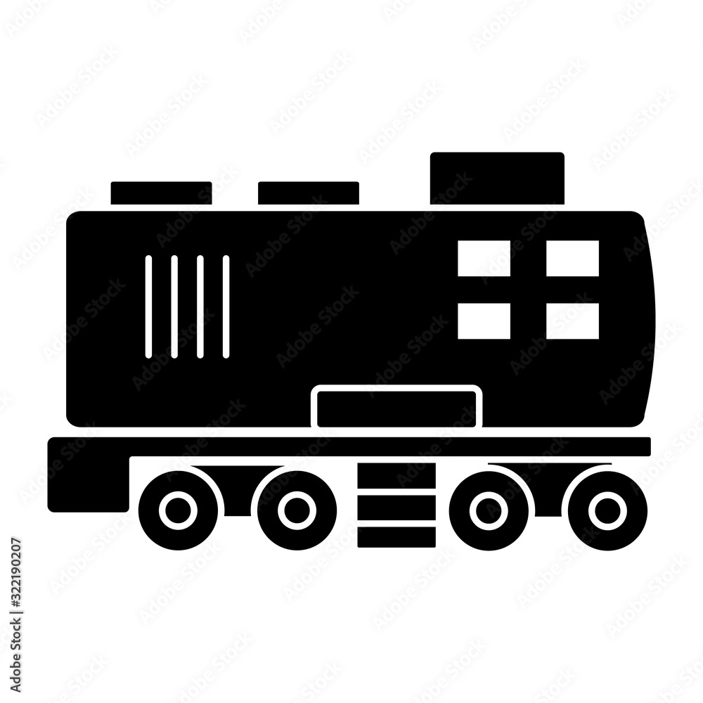 Poster wagon icon. simple vector of train transport icons for ui and ux, website or mobile application
