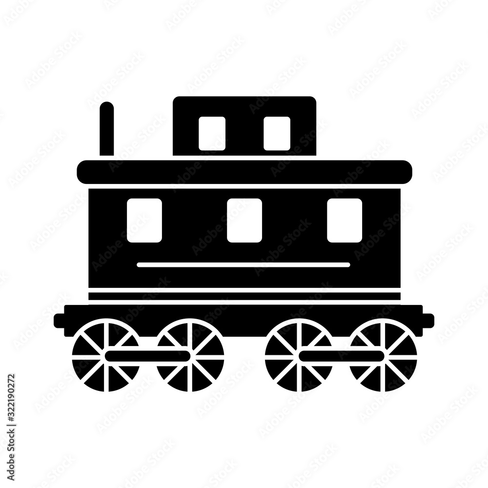 Poster wagon icon. simple vector of train transport icons for ui and ux, website or mobile application
