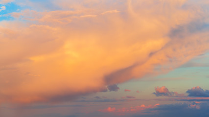 Sunset color sky