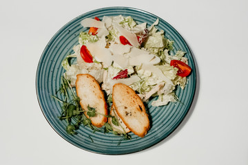 Delicious italian food isolation on white background