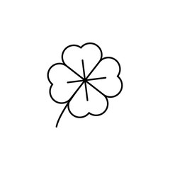 Quatrefoil leaf icon. Simple line, outline vector elements of spring icons for ui and ux, website or mobile application