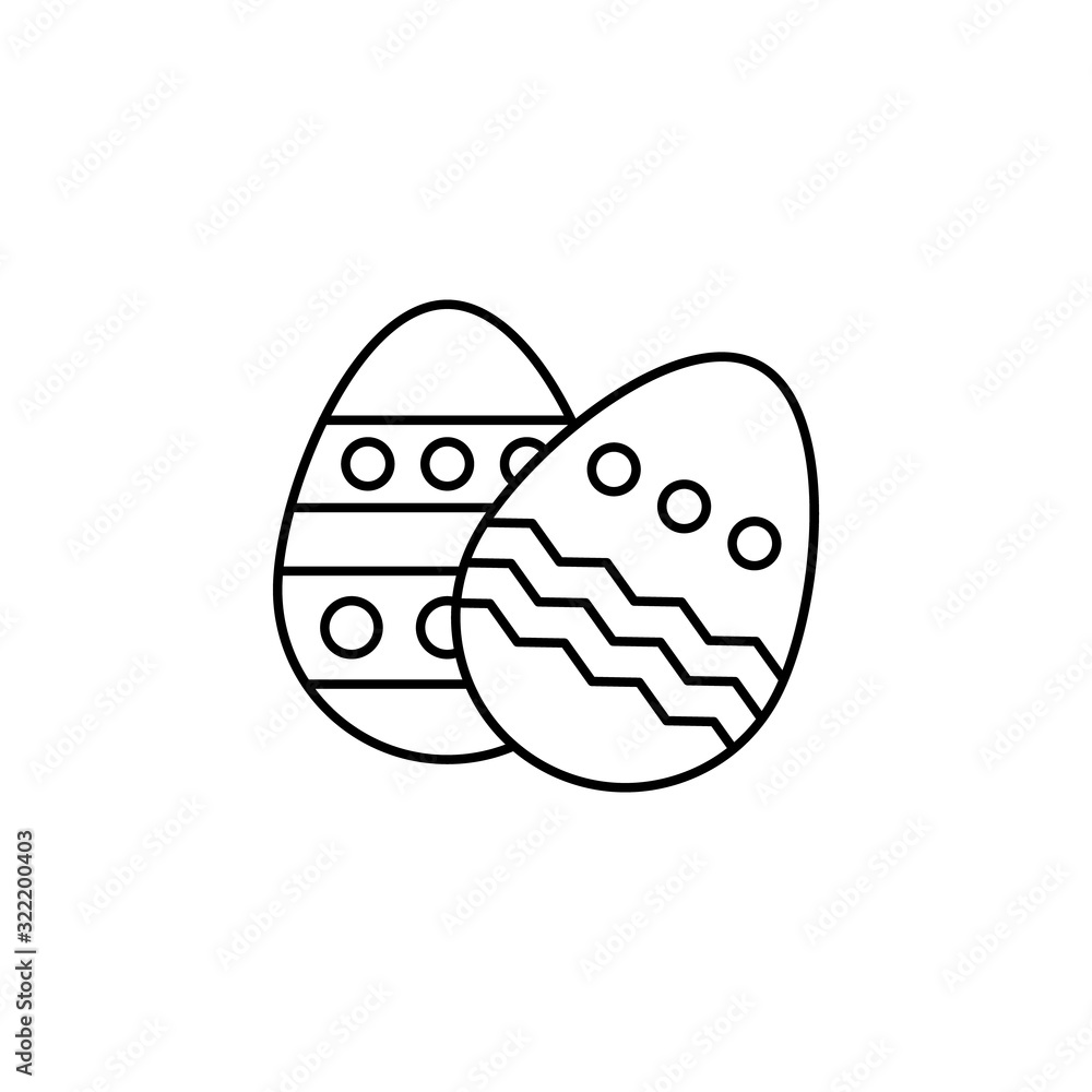 Poster egg food icon. simple line, outline vector elements of spring icons for ui and ux, website or mobile