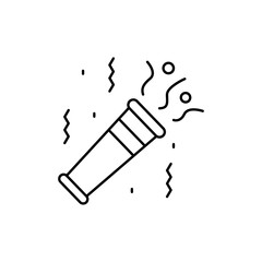 Confetti, garland icon. Simple line, outline vector elements of festival icons for ui and ux, website or mobile application on white background