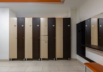 locker room fitness. Fitness gym background. Business background. Sports background. Bathroom interior.