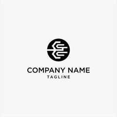letter E logo monogram vector design is perfect for initial business and personal logo
