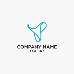 Y letter logo monogram vector design