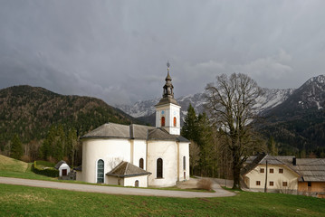 Slowenien - Zgornje Jezersko - Pfarrkirche Sankt Ozbolta