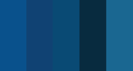 Fototapeta premium Blue color palette vector illustration