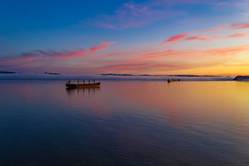 Astoria Sunrise Aerial
