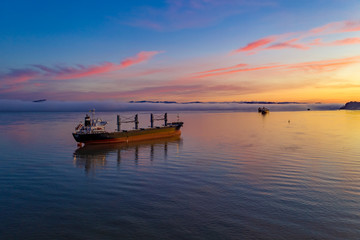 Astoria Sunrise Aerial