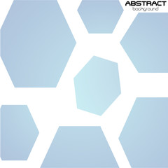 Abstract hexagon background. Technology polygonal design. Digital futuristic minimalism. Vector