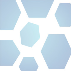 Abstract hexagon background. Technology polygonal design. Digital futuristic minimalism. Vector