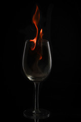 Fuego en una copa