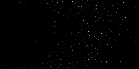 Obraz premium Gold Glitter Stars. Luxury Shiny Confetti.