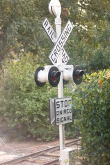 railroad crossing sign