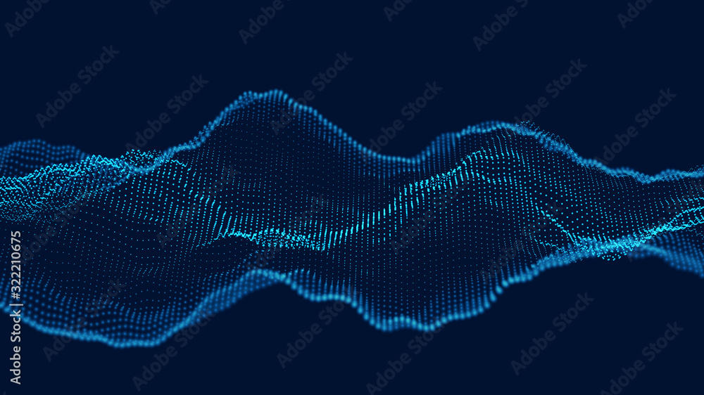 Poster artificial intelligence. 5g technology concept illustration. wireless mobile internet. equalizer for
