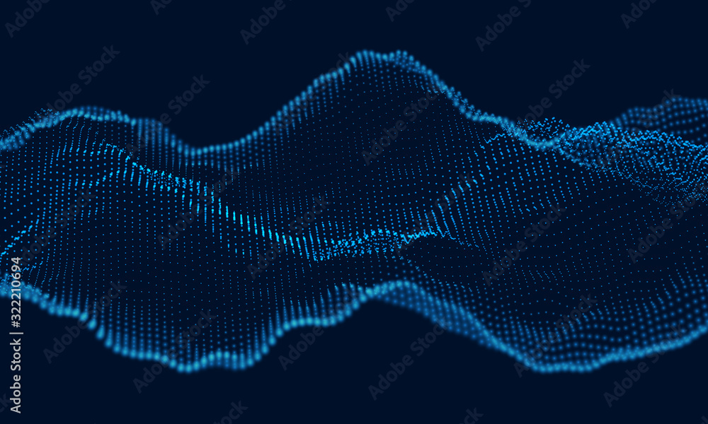 Poster artificial intelligence. 5g technology concept illustration. wireless mobile internet. equalizer for
