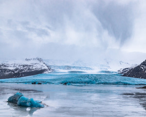 The Fjallsárlón Iceberg Lagoon In Southern Iceland