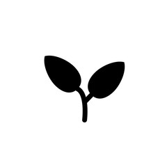Vector illustration, leaf icon template