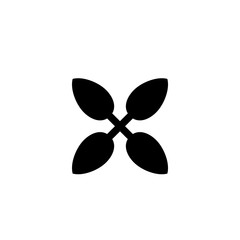 Vector illustration, leaf icon template