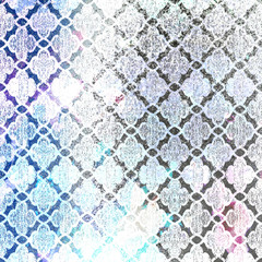 Geometry repeat pattern with texture background