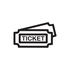 ticket icon design vector logo template EPS 10