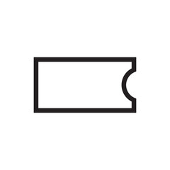 ticket icon design vector logo template EPS 10