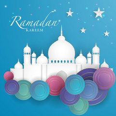 Ramadan Kareem greeting card islamic vector design