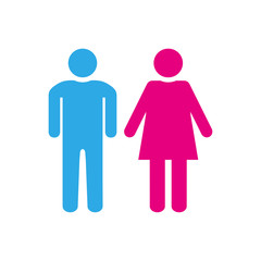 toilet man and women icon design vector logo template EPS 10