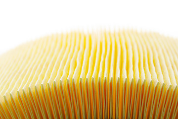 yellow air filter for car engine