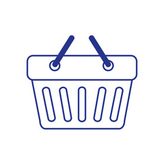 basket shopping handle isolated icon