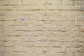 Yellow brick wall