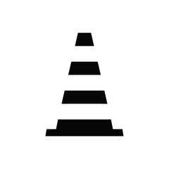 safety cone icon design vector logo template EPS 10