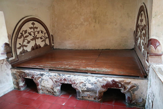 Kenongo building in the Taman Sari area. Taman Sari is the site of former royal garden of the Sultanate of Yogyakarta