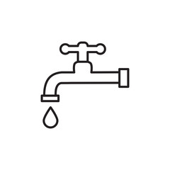 water faucet icon design vector logo template EPS 10