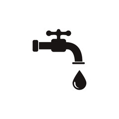 water faucet icon design vector logo template EPS 10